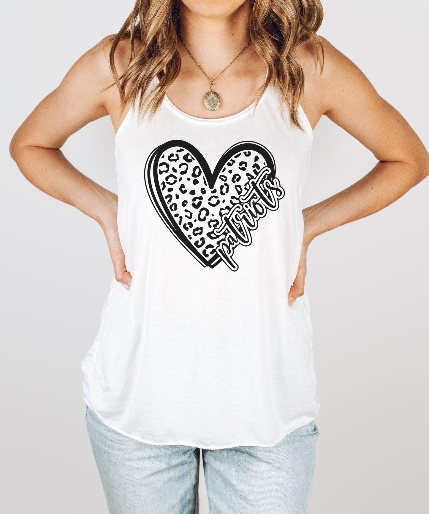 Patriots Leopard Heart TShirt/Tank