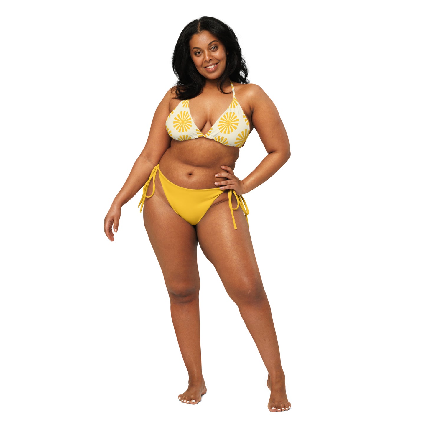 Ladies Yellow Sunshine Bikini Set
