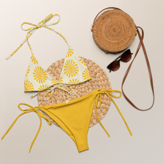 Ladies Yellow Sunshine Bikini Set